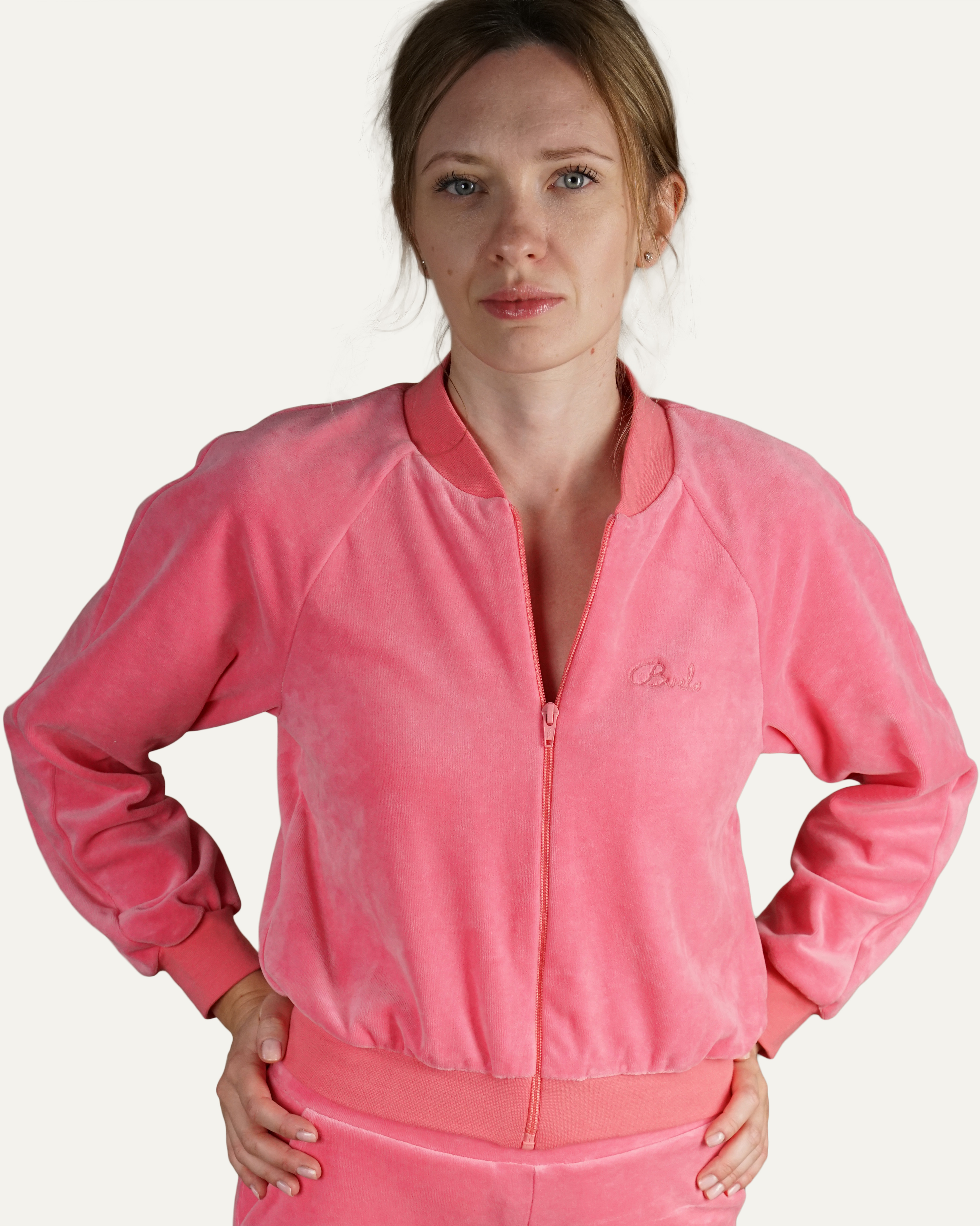 bluza_rozowa_1 Damen Sweatshirt rosa